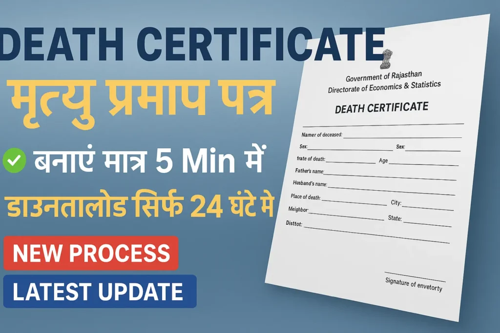 Death Certificate बनवाने का सबसे आसान तरीका: जानें पूरी प्रक्रिया