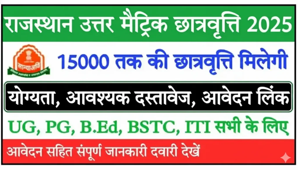 Rajasthan Uttar Metric Scholarship 2025 : OBC वर्ग के विद्यार्थियों के लिए स्कालरशिप, यहाँ से करें आवेदन