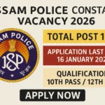 Assam Police Constable Vacancy 2026 Posts 1715, Eligibility 12th, Apply Now