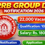 RRB Group D Recruitment 22000+ Posts Apply Online