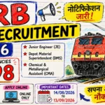 RRB JE Recruitment 2026 4098 पदों पर भर्ती का शॉर्ट नोटिफिकेशन जारी, आवेदन 14 अगस्त से शुरू